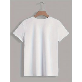 Women's Casual Short Sleeve T-Shirt - Vibrant Yellow Spanish Letter Print with Lighthouse & Wave Design, Inspirational 