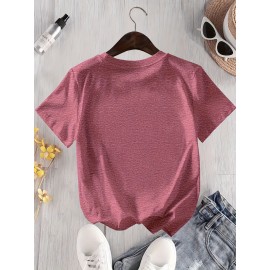 Women's Casual Graphic T-Shirt with 